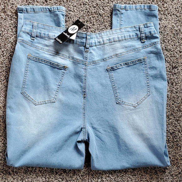 Boohoo Maternity under the bump skinny jeans sz 12 - Picture 4 of 14